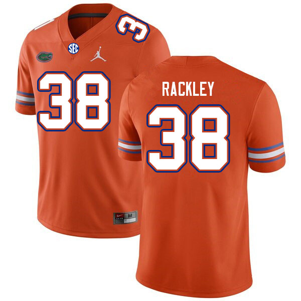 Men #38 Cahron Rackley Florida Gators College Football Jerseys Sale-Orange